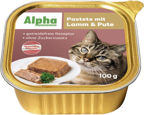 ALPHA Katzen-Nassfutter Lamm & Pute 100 g