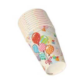 Trinkbecher Pappe Fete 0,2 l 10 Stk.