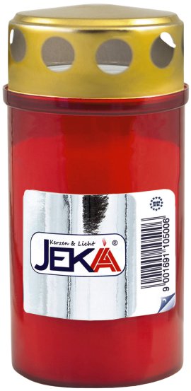 JEKA Grablicht mit Goldendem Thermo-Doppeldeckel Nr. 3, Rot