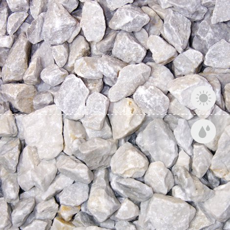 Min2C Bruchsteine naturweiß 30-60mm 1000kg Big Bag