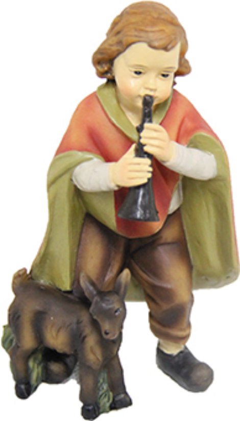 Junge mit Ziege 9 cm
