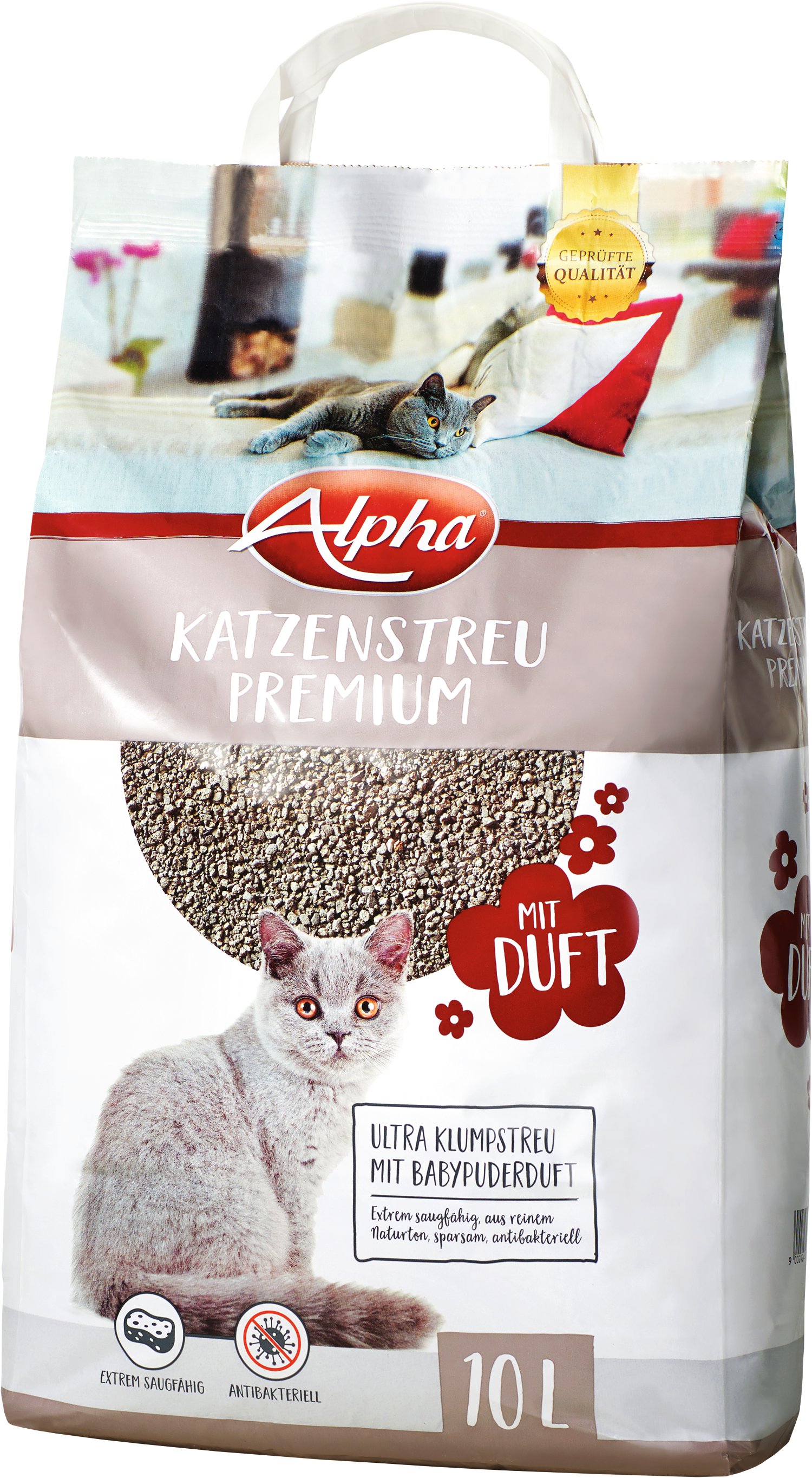 ALPHA Katzenstreu mit Duft 10 l