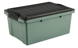 ROTHO Stapelbox Compact mit Rollen Misteltoe Grün