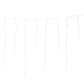 LED-Lichtervorhang Eisregen Outdoor 80 Dioden Warmweiß