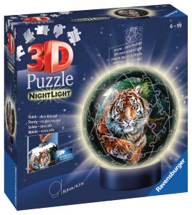 RAVENSBURGER Puzzle Nachtlicht Raubkatzen