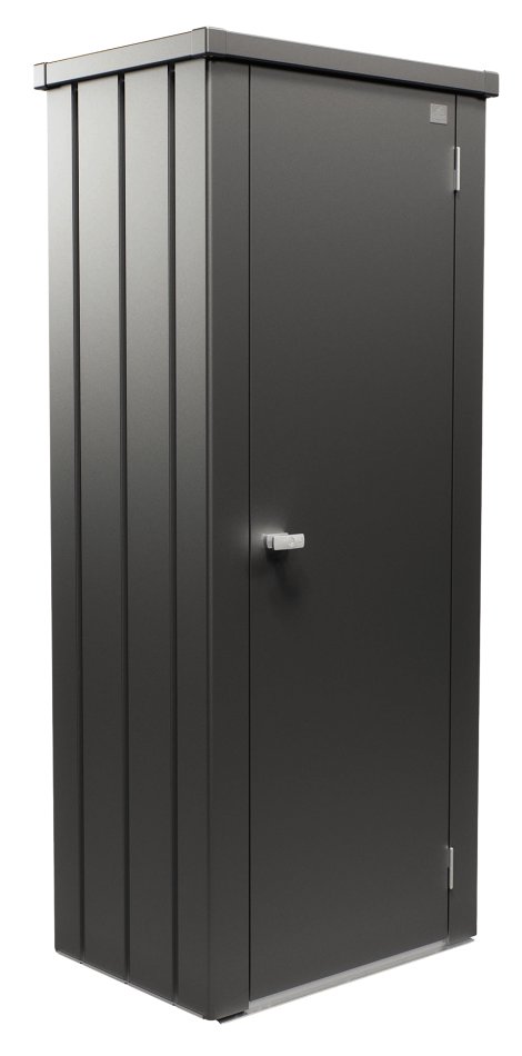 BIOHORT Terrassenschrank Julia High Dunkelgrau-Metallic M