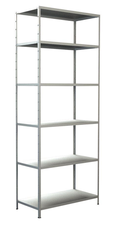 SCHULTE REGALWELT Grundregal 6 Böden Weiß 230x60x35 cm