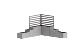 BIOHORT Pflanzbeet Davinci Version 1 silber-metallic