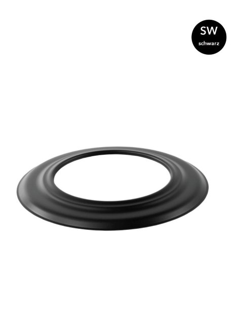 BERTRAMS Rosette Senotherm Schwarz ø 150 mm