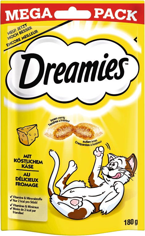 DREAMIES Katzensnack Megapack Käse 180 g