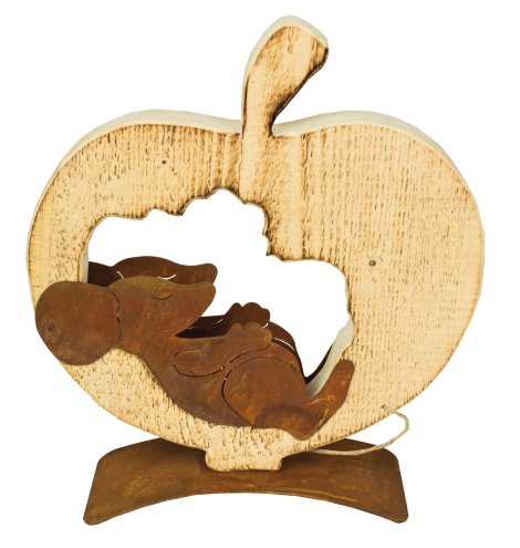 Apfel Fichtenholz angeflammt 25x28 cm (BxH)