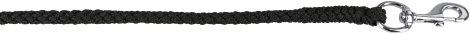 Führstrick Supreme + Karabinerhaken, schwarz