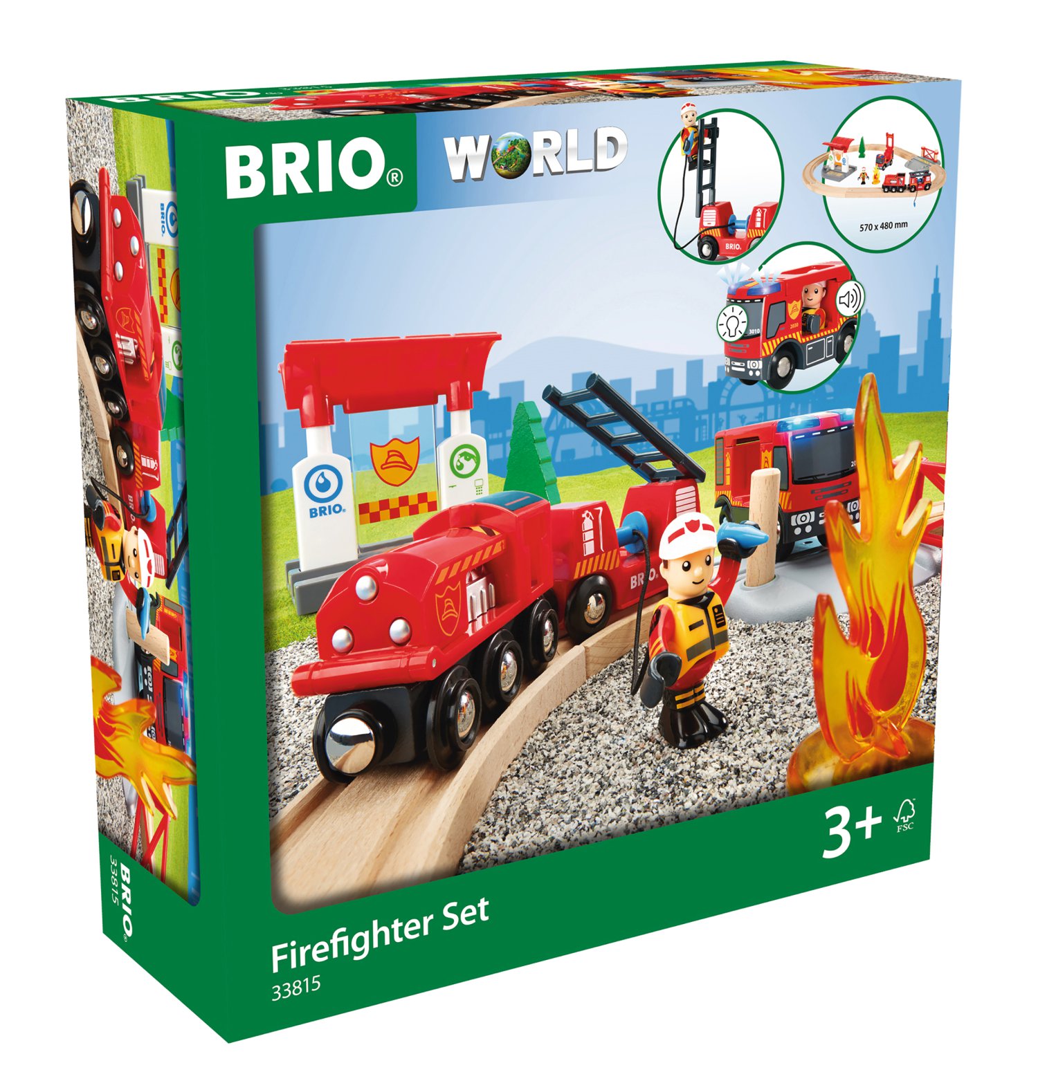 BRIO Bahn Feuerwehr-Set
