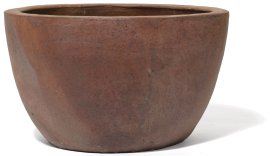 Pflanzgefäß Augsburg Steinzeug Braun 41 cm