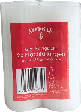 AMBROSIUS Glaskönigslicht Nachfüller 2 Stk