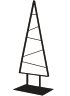 Deko-Weihnachtsbaum Metall Schwarz 90x34 cm