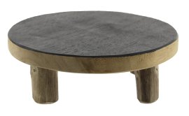 Dekoplatte Teakholz Natur ø 15 cm