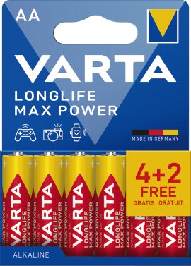 VARTA Batterie Longlife Max  Power AA Pack 4+2