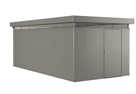 BIOHORT Nebengebäude Nebengebäude CasaNova® Türanschlag rechts 3x6 m 330x630x250 cm, Quarzgrau-Metallic