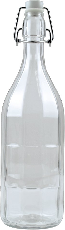 Saftflasche 10 Kantform 0,75 l mit Bügelverschluss, 6 Stk.