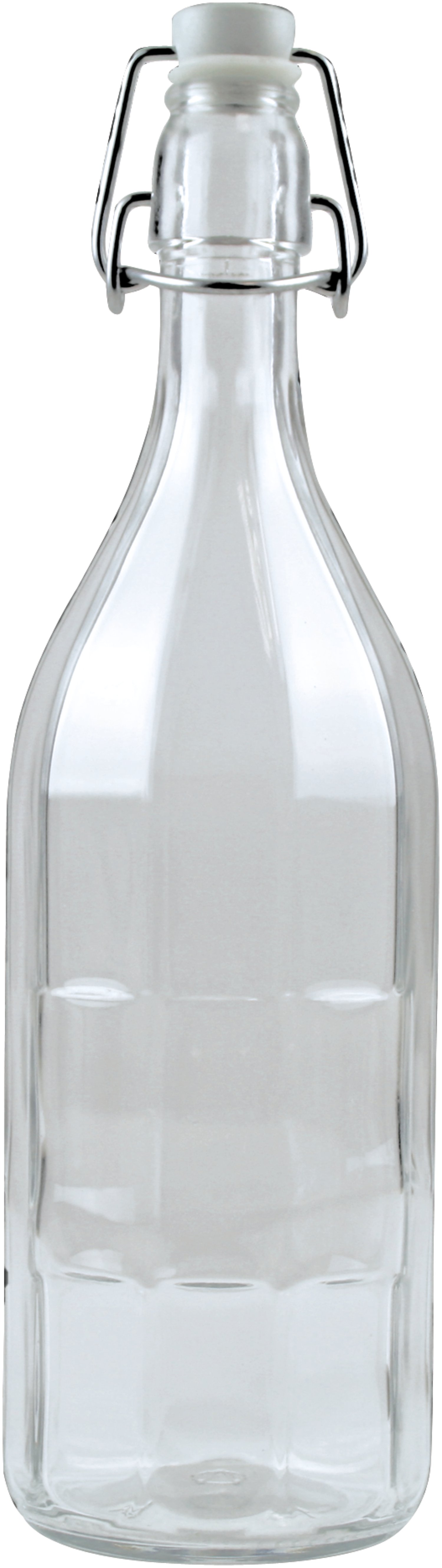 Saftflasche 10 Kantform 0,75 l mit Bügelverschluss