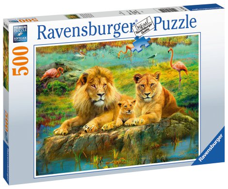 RAVENSBURGER Puzzle Löwen in der Savanne