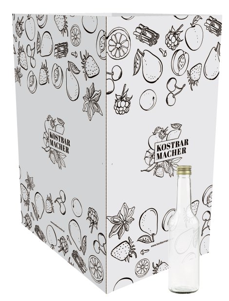 Geradehals mit Verschluss 350 ml 500 Stk.