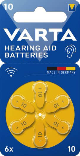 VARTA Hörgerätebatterie "Hearing Aid Batteries" 10, 6 Stk.