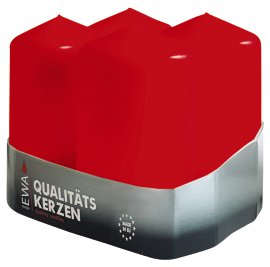 JEKA Stumpenkerze Rosso 60x120 mm (ØxH) 4 Stk.