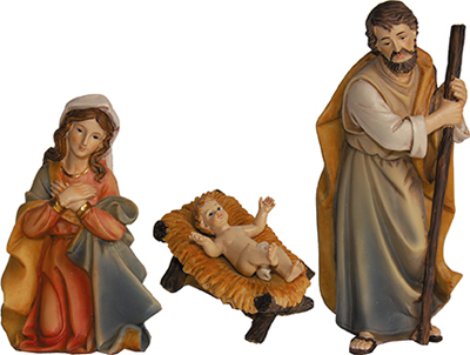 Heilige Familie 7 cm, 3-tlg.