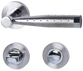 ALPERTEC Türbeschlag Solid 5-R Edelstahl poliert satiniert WC