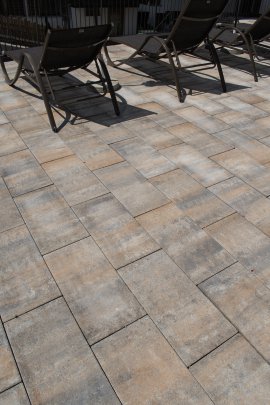 EBENSEER Gartenplatte Colorado Rauchbraun