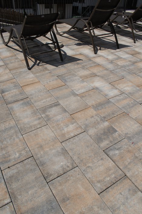 EBENSEER Gartenplatte Colorado Rauchbraun 49,7x49,7x4 cm (LxBxH)