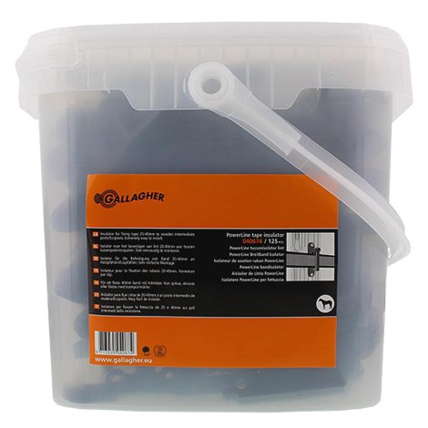GALLAGHER Breitband-Isolator für Holzpfahl 125 Stk.
