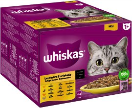 WHISKAS® Geflügel Auswahl in Sauce 1+ Adult, 24-er