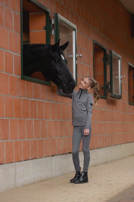 Kinder Reitleggin GP Covalliero Grau 128/134
