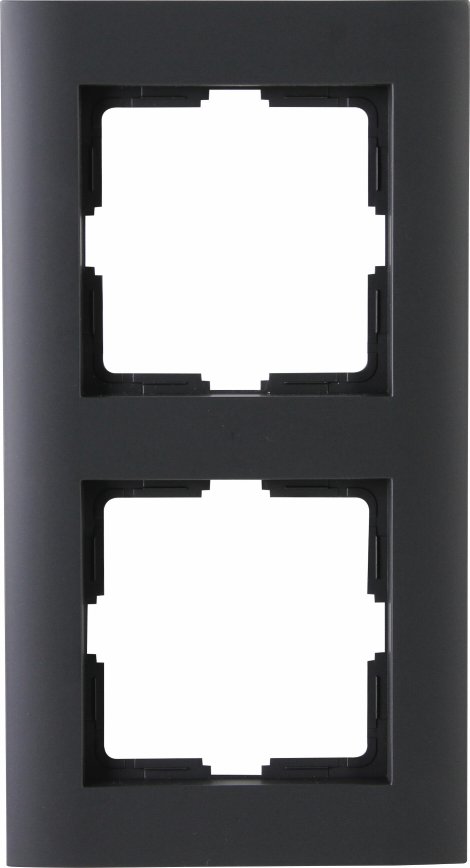 KOPP Rahmen Athenis IP44 2-fach Anthrazit