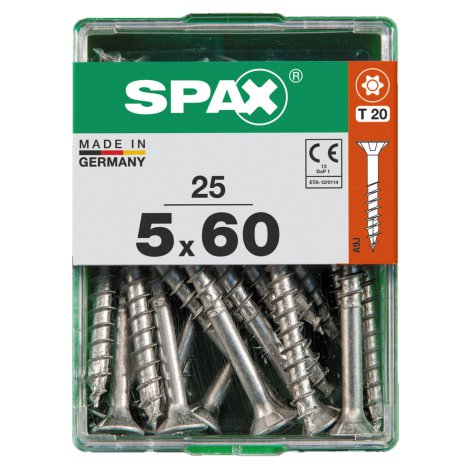 SPAX Schraube Senkkopf TRX 5,0x60 mm M 25 Stk.