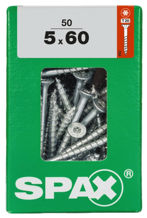 SPAX Schraube Senkkopf TRX 5,0x60 mm L 50 Stk.