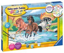 RAVENSBURGER Malen nach Zahlen Stolze Wildpferde