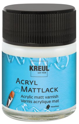 KREUL Acryl Mattlack auf Wasserbasis Transparent 50 ml