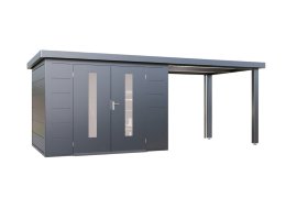 WOLFF FINNHAUS Gartenhaus Elvar 6024 Anthrazit