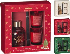 Raumduft-Set Vanille/Berry/Misteltoe 80 ml 6-tlg.