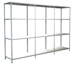 SCHULTE REGALWELT Grund + Anbauregal 12 Böden Weiß