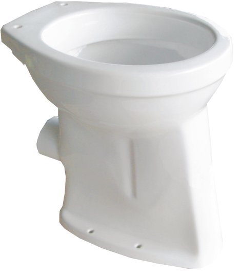 CORNAT Flachspül Stand-WC Clean waagrecht Weiß