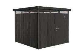 BIOHORT Gerätehaus Highline® H4 mit Standardtür, dunkelgrau-metallic