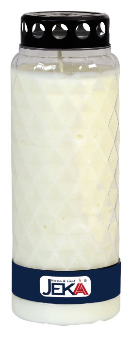 JEKA Premium-Kerze Prisma 14 Tage Weiß