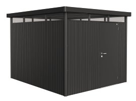BIOHORT Gerätehaus Highline® H5 mit Standardtür, dunkelgrau-metallic