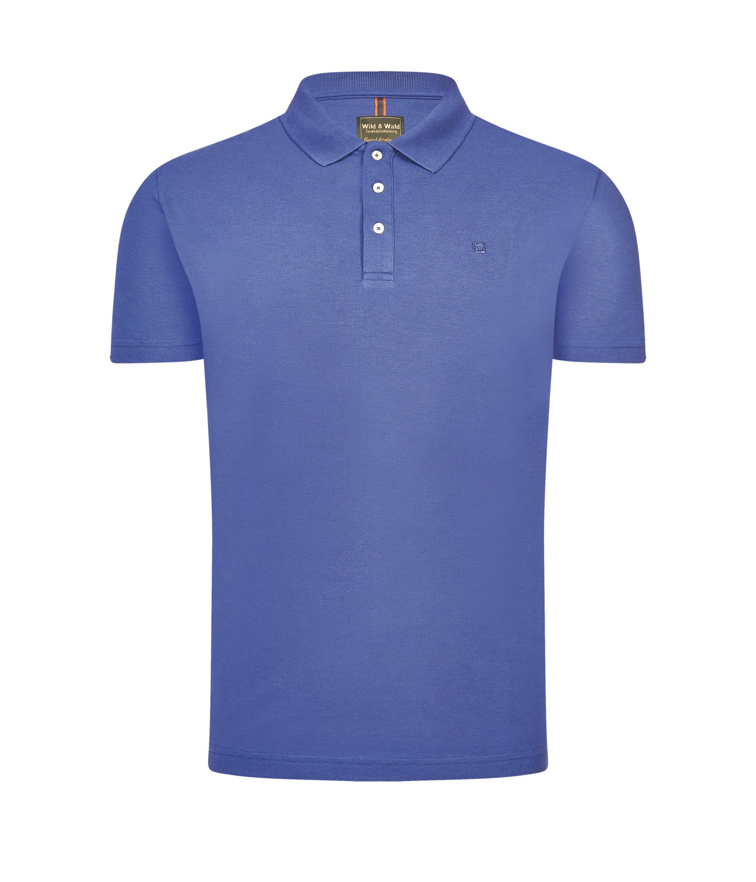 Wild & Wald Herren Polo Perwol Blau