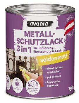 AVANIA Metallschutzlack RAL6005 Grün 750 ml